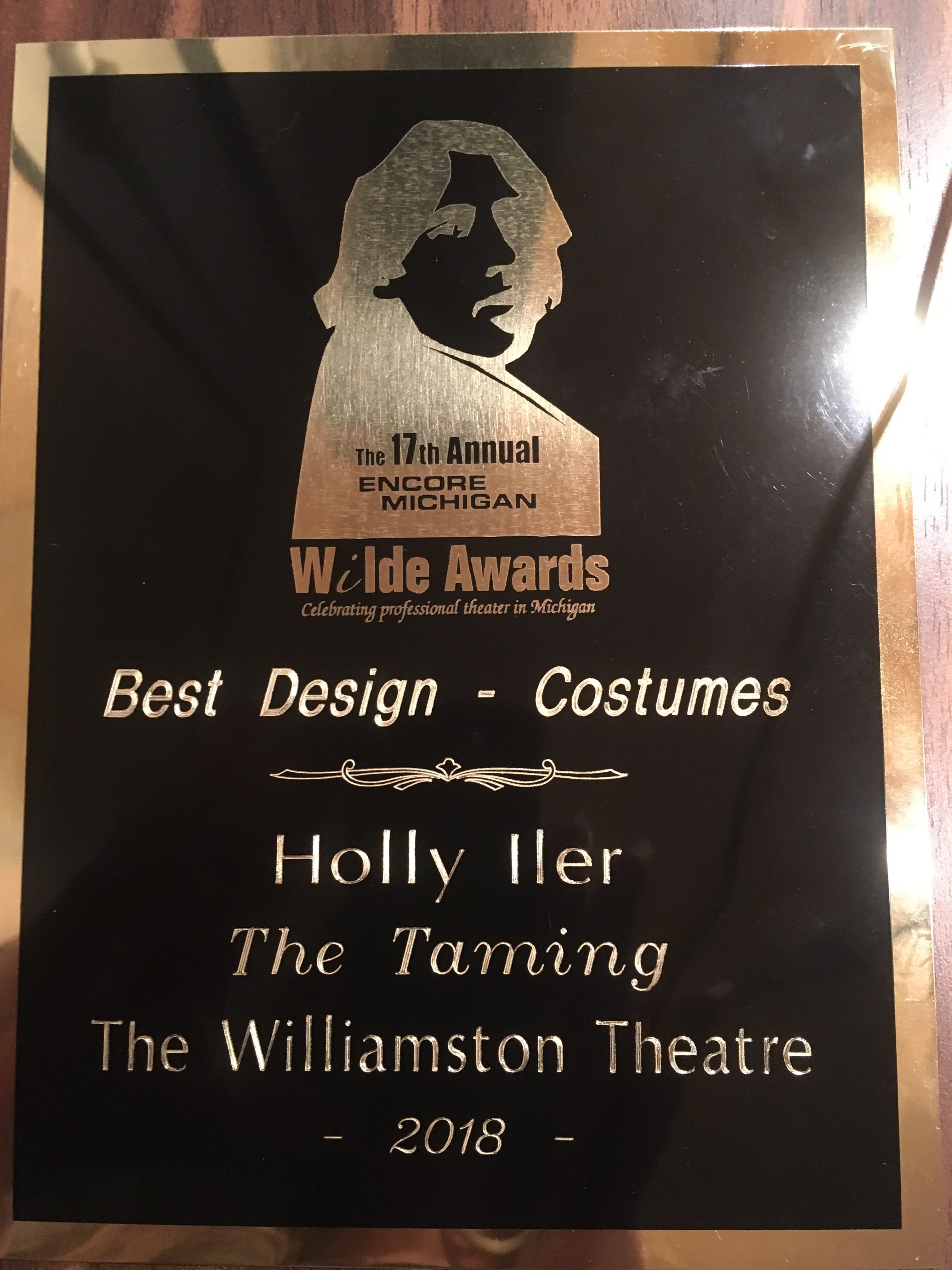 Photo of a 2017 showing of The Taming at the Williamston Theatre in Williamston, Michigan